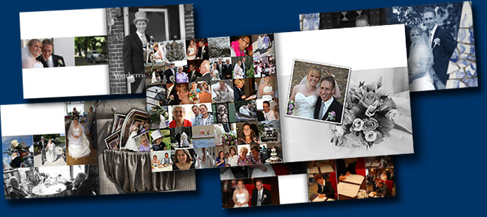 Example of a wedding album layout